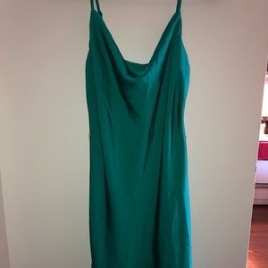 Rue 21 green satin dress